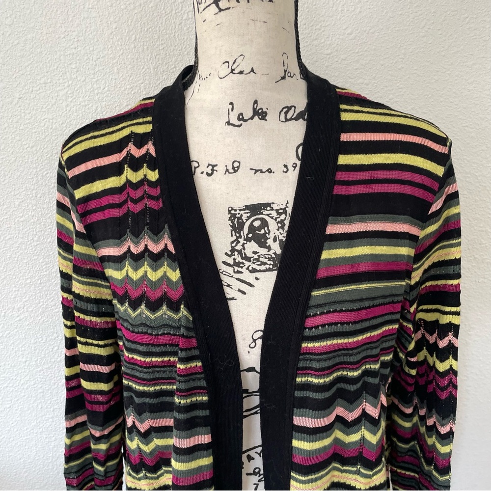 Missoni Multicolor Open-Front Sweater - Picture 2 of 10